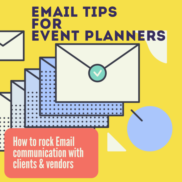 Email Tips for Planners