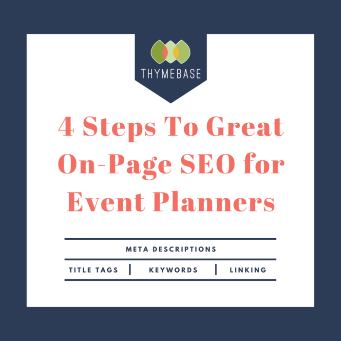 On-Page SEO For Event Planners