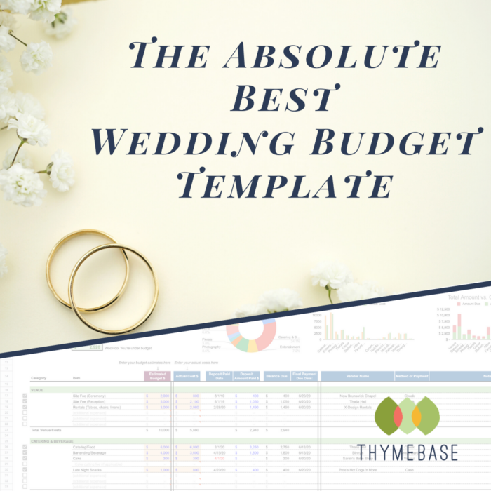 The Absolute Best Wedding Budget Template