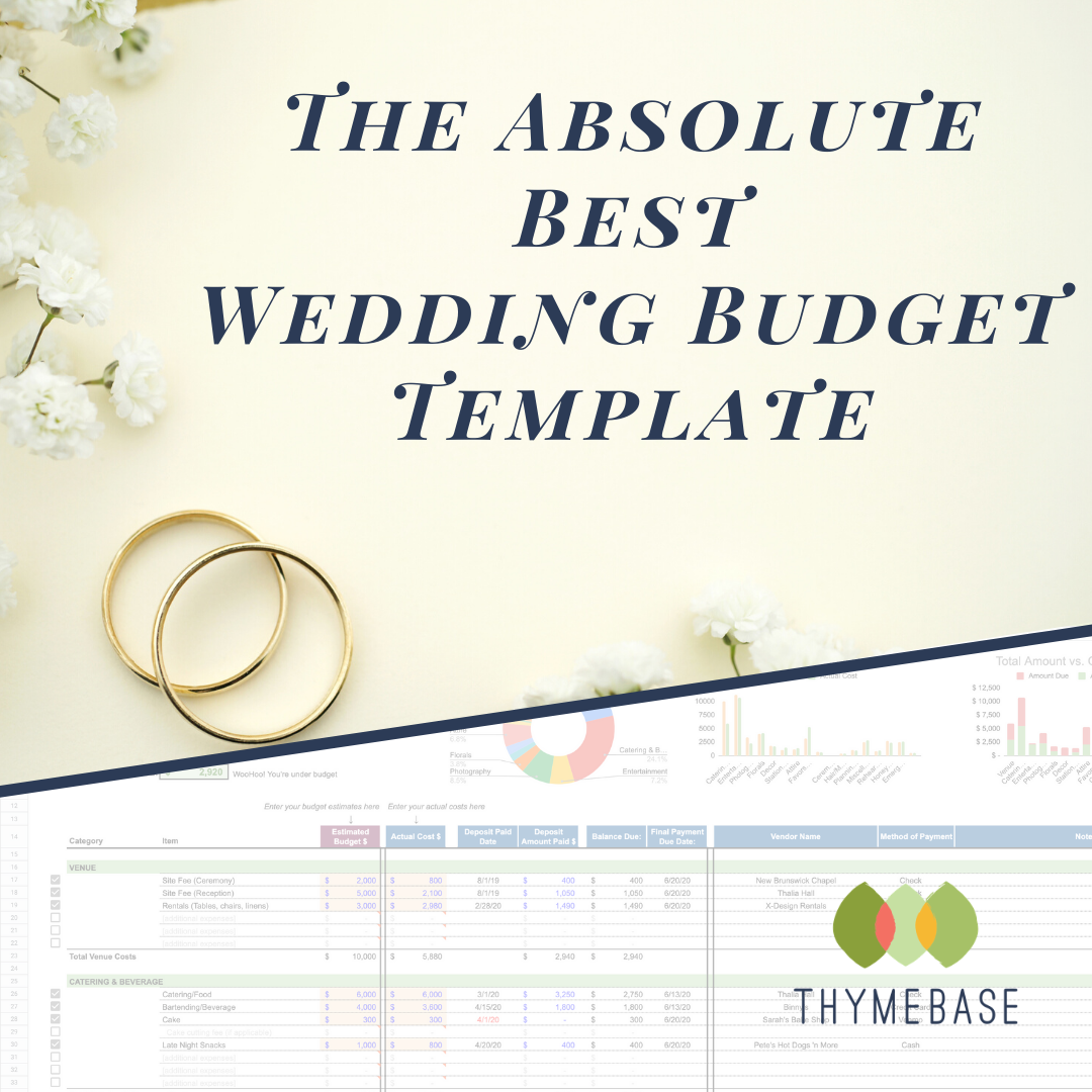 The Absolute Best Free Wedding Budget Template