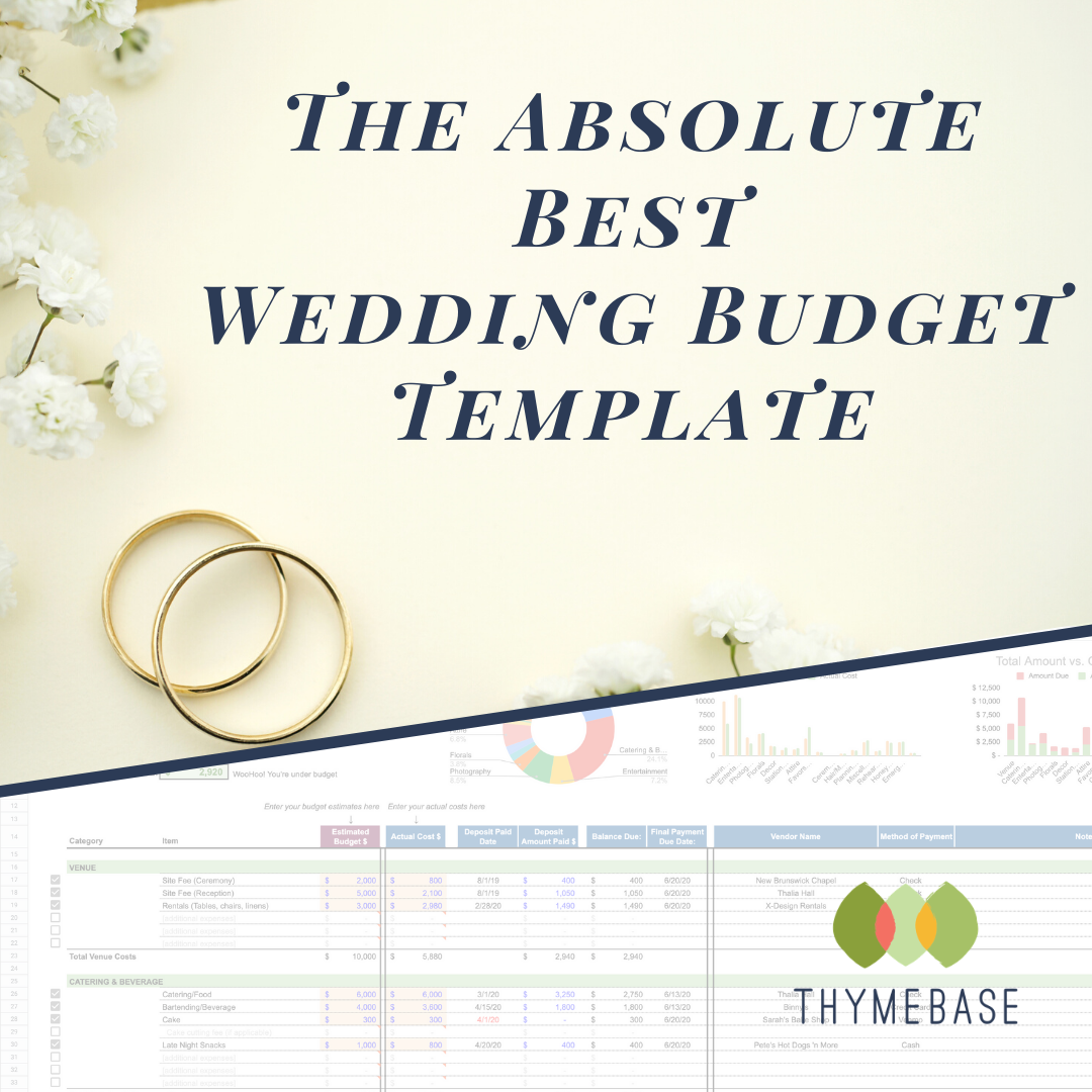 The Absolute Best Free Wedding Budget Template Blog