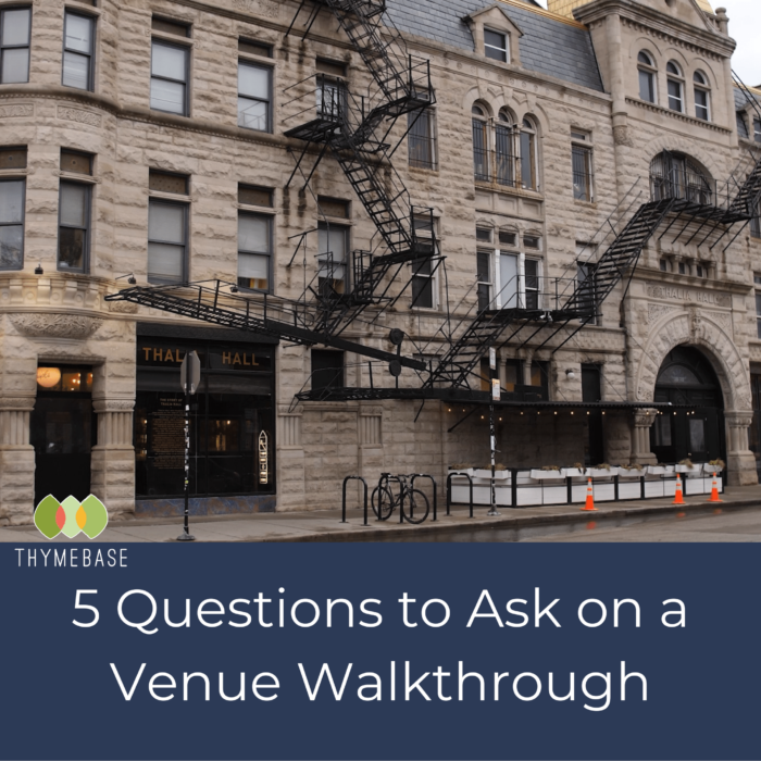 5 Questions to Ask on a Venue Walkthrough