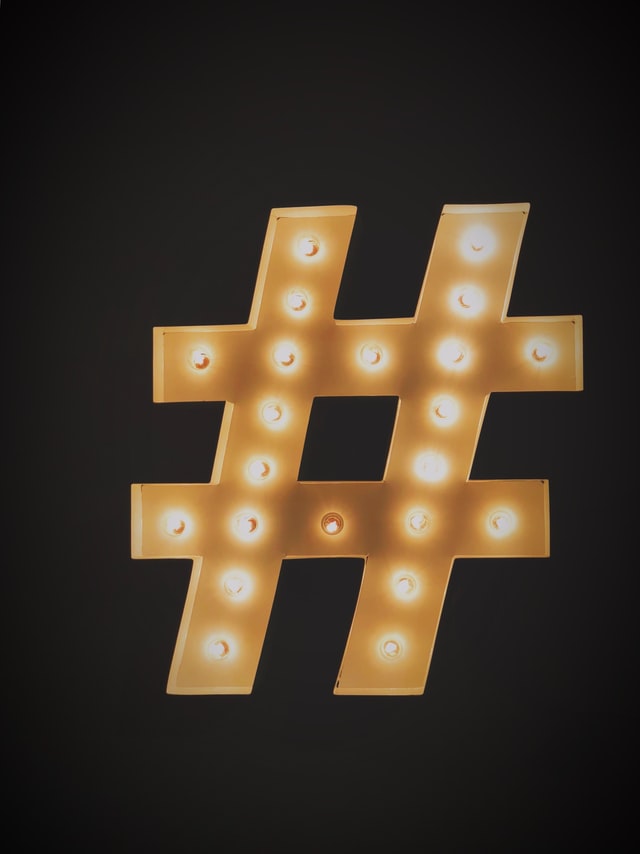 Picture of a Hashtag for Event Industry Hashtags  