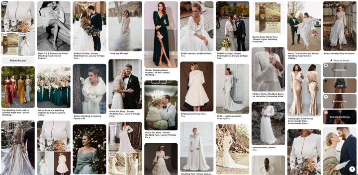 winter wedding fashion in Pinterest