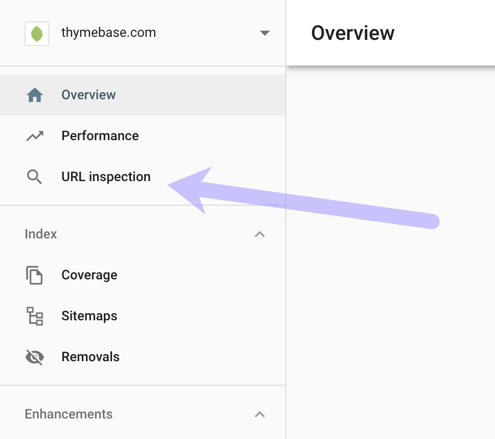 URL inspection in Google Search Console