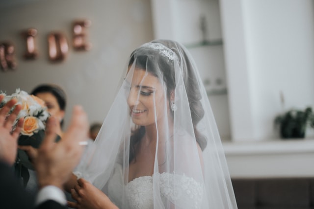 A wedding veil