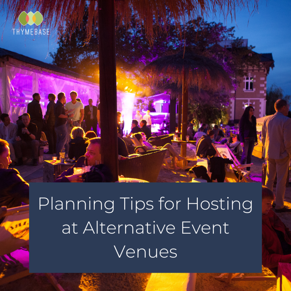 Planning Tips for Hosting at Alternative Event Venues